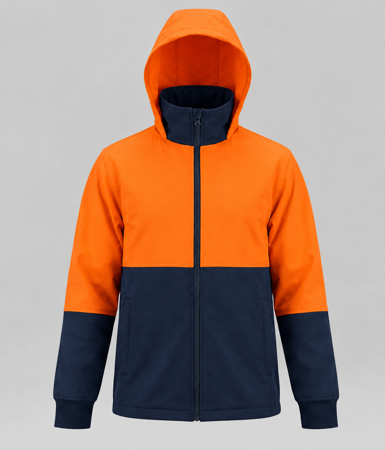 Hi-Vis Jacket JOO82 in Orange/Navy and Yellow/Navy — jumper and jacket workwear
