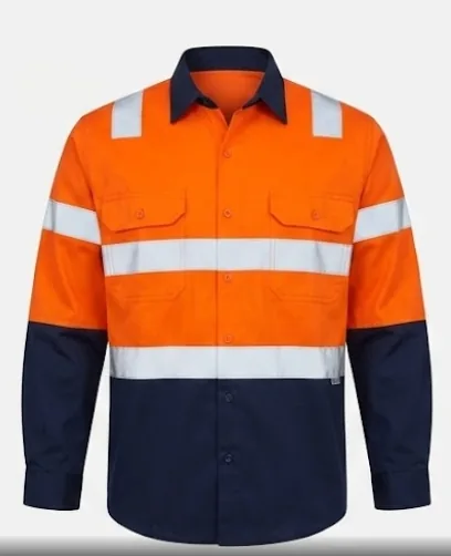 TAPED HI VIS L/S DRILL SHIRT J0078