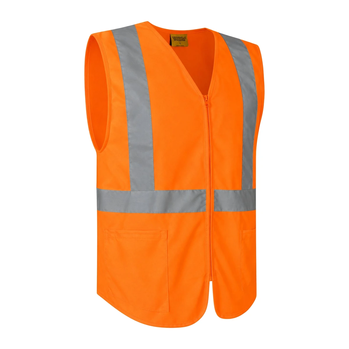 Hi-Vis Safety Vest 11528 — Orange/Navy