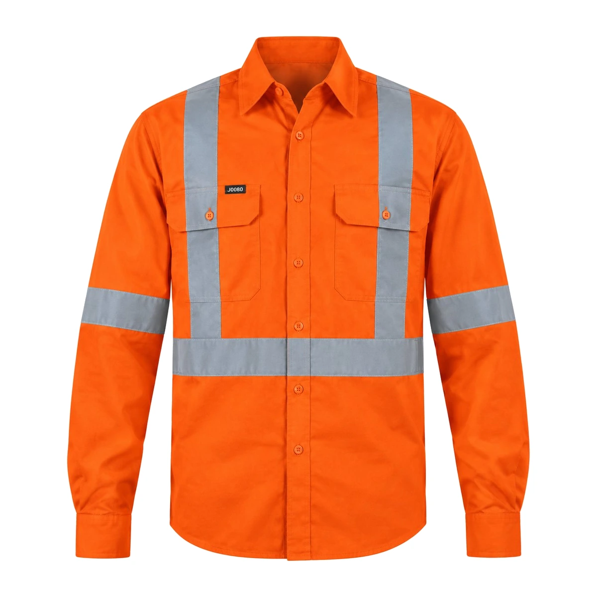 RAIL WORKER L/S DRILL SHIRT J0088 — Front view