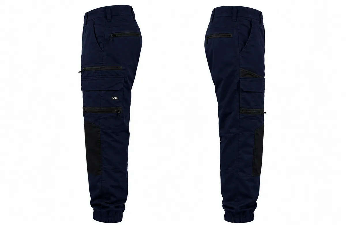 Stretch Cuffed Work Pants 1808 — Navy