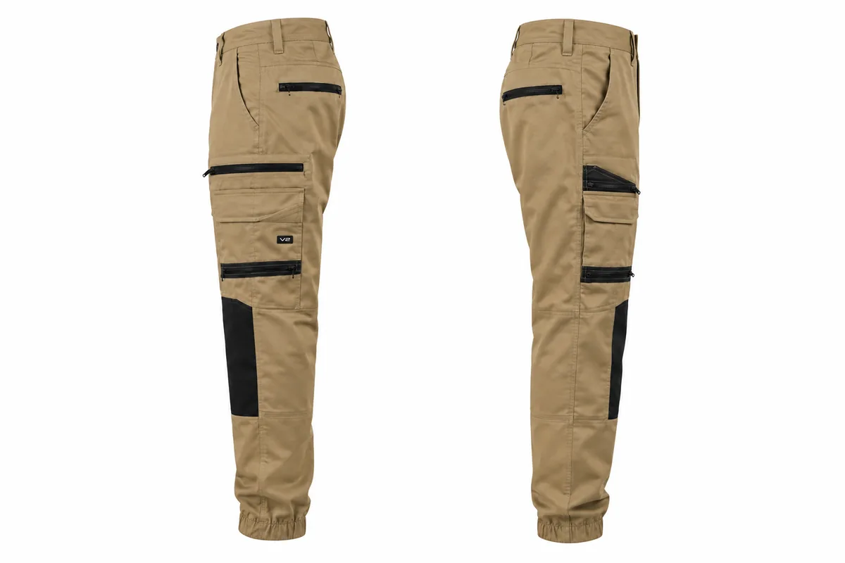 Stretch Cuffed Work Pants 1808 — Khaki