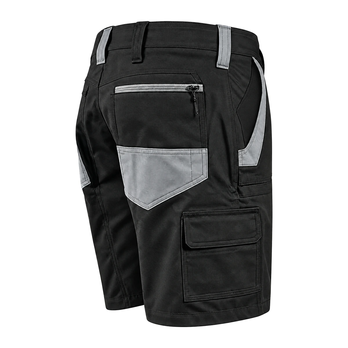 Cotton Drill Work Shorts B160 — Black