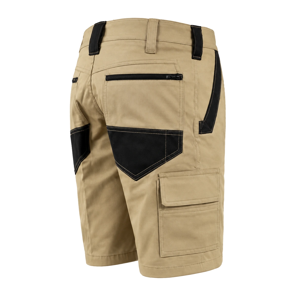 Cotton Drill Work Shorts B160 — Khaki